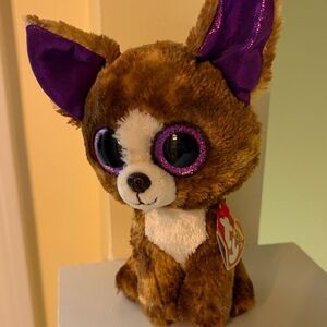 Ty Beanie Boos DEXTER CHIHUAHUA DOG 6” Plush Stuffed Toy New with Tags!